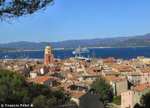 Saint Tropez vue de la Citadelle et Coucher de soleil